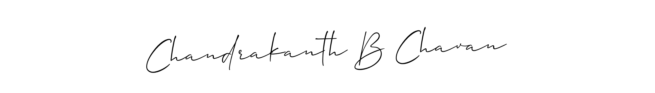 Design your own signature with our free online signature maker. With this signature software, you can create a handwritten (Allison_Script) signature for name Chandrakanth B Chavan. Chandrakanth B Chavan signature style 2 images and pictures png