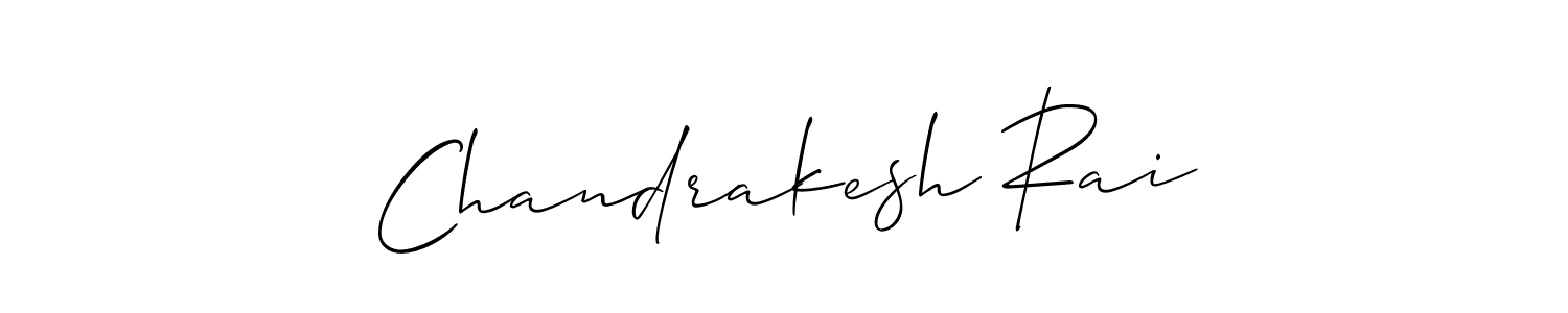 This is the best signature style for the Chandrakesh Rai name. Also you like these signature font (Allison_Script). Mix name signature. Chandrakesh Rai signature style 2 images and pictures png