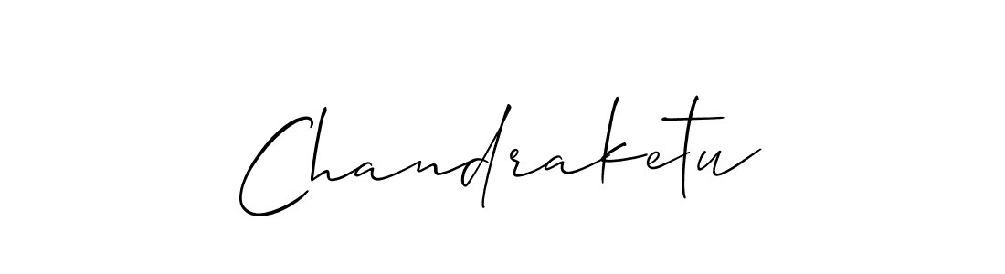 Make a beautiful signature design for name Chandraketu. With this signature (Allison_Script) style, you can create a handwritten signature for free. Chandraketu signature style 2 images and pictures png