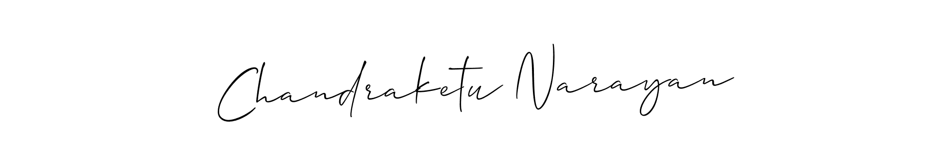 Also we have Chandraketu Narayan name is the best signature style. Create professional handwritten signature collection using Allison_Script autograph style. Chandraketu Narayan signature style 2 images and pictures png