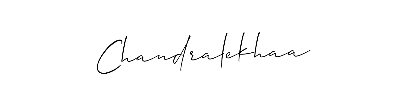 How to Draw Chandralekhaa signature style? Allison_Script is a latest design signature styles for name Chandralekhaa. Chandralekhaa signature style 2 images and pictures png