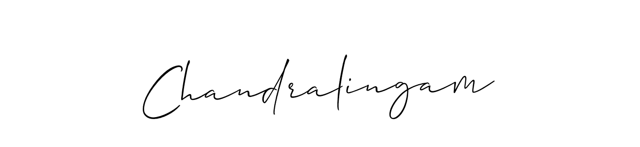 You should practise on your own different ways (Allison_Script) to write your name (Chandralingam) in signature. don't let someone else do it for you. Chandralingam signature style 2 images and pictures png