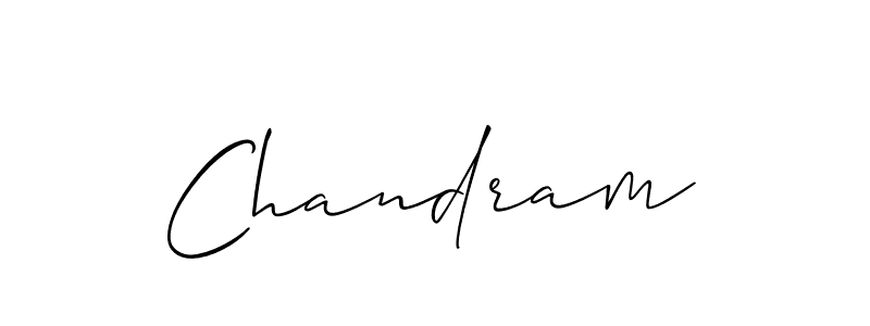 Chandram stylish signature style. Best Handwritten Sign (Allison_Script) for my name. Handwritten Signature Collection Ideas for my name Chandram. Chandram signature style 2 images and pictures png