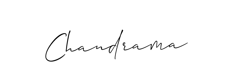 Use a signature maker to create a handwritten signature online. With this signature software, you can design (Allison_Script) your own signature for name Chandrama. Chandrama signature style 2 images and pictures png