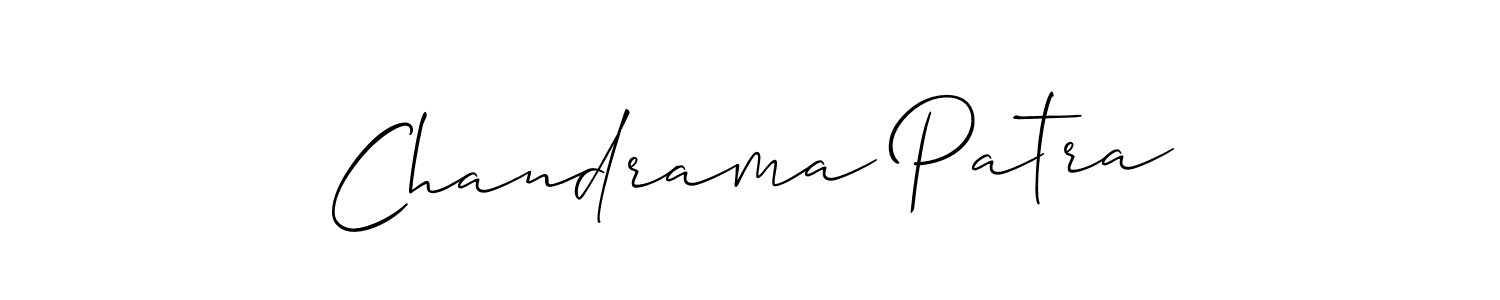 It looks lik you need a new signature style for name Chandrama Patra. Design unique handwritten (Allison_Script) signature with our free signature maker in just a few clicks. Chandrama Patra signature style 2 images and pictures png