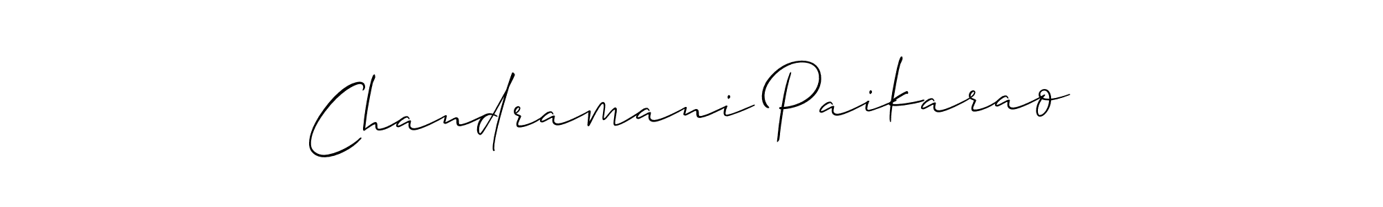 Also we have Chandramani Paikarao name is the best signature style. Create professional handwritten signature collection using Allison_Script autograph style. Chandramani Paikarao signature style 2 images and pictures png