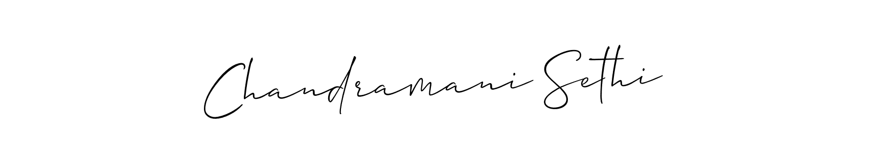 Make a beautiful signature design for name Chandramani Sethi. Use this online signature maker to create a handwritten signature for free. Chandramani Sethi signature style 2 images and pictures png