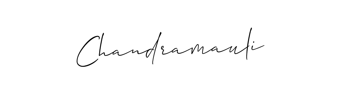 Design your own signature with our free online signature maker. With this signature software, you can create a handwritten (Allison_Script) signature for name Chandramauli. Chandramauli signature style 2 images and pictures png
