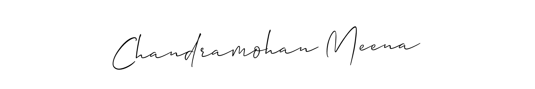 It looks lik you need a new signature style for name Chandramohan Meena. Design unique handwritten (Allison_Script) signature with our free signature maker in just a few clicks. Chandramohan Meena signature style 2 images and pictures png