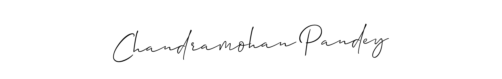 Chandramohan Pandey stylish signature style. Best Handwritten Sign (Allison_Script) for my name. Handwritten Signature Collection Ideas for my name Chandramohan Pandey. Chandramohan Pandey signature style 2 images and pictures png