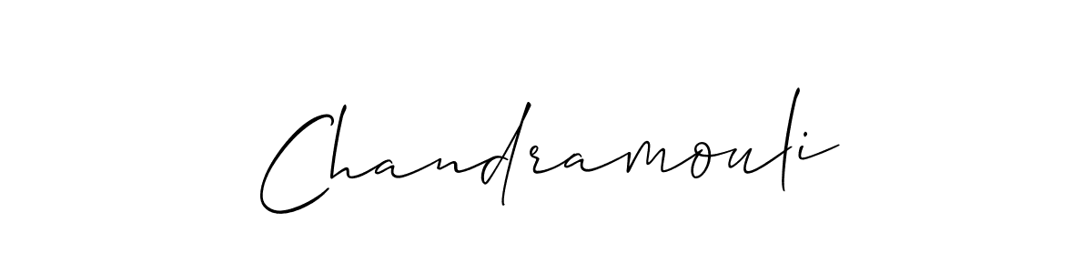 How to make Chandramouli name signature. Use Allison_Script style for creating short signs online. This is the latest handwritten sign. Chandramouli signature style 2 images and pictures png