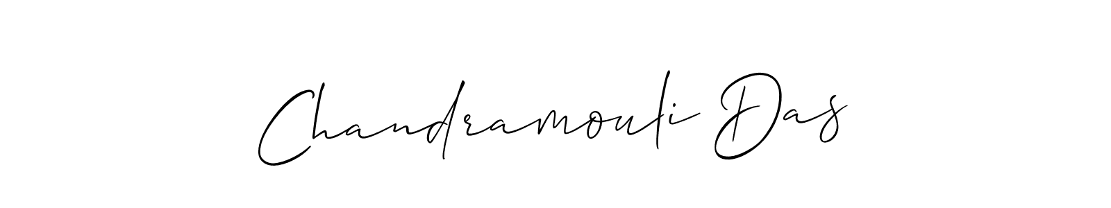 Use a signature maker to create a handwritten signature online. With this signature software, you can design (Allison_Script) your own signature for name Chandramouli Das. Chandramouli Das signature style 2 images and pictures png