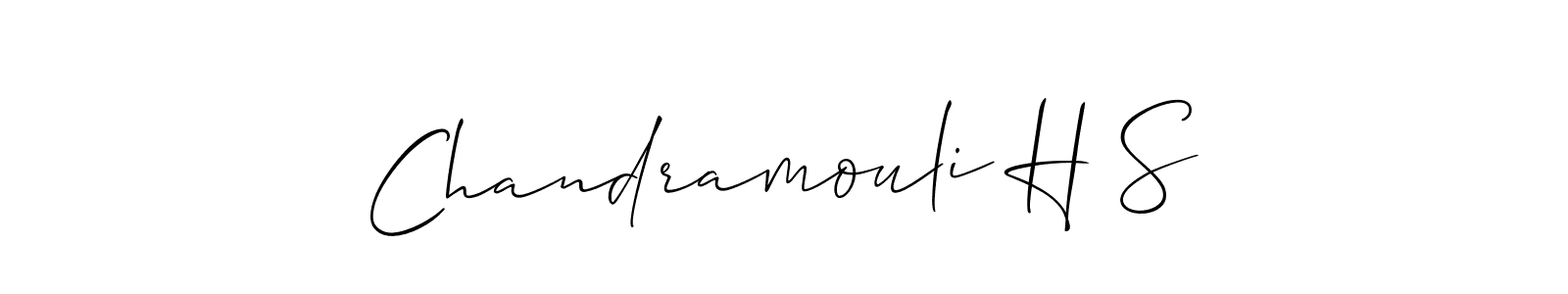 You should practise on your own different ways (Allison_Script) to write your name (Chandramouli H S) in signature. don't let someone else do it for you. Chandramouli H S signature style 2 images and pictures png