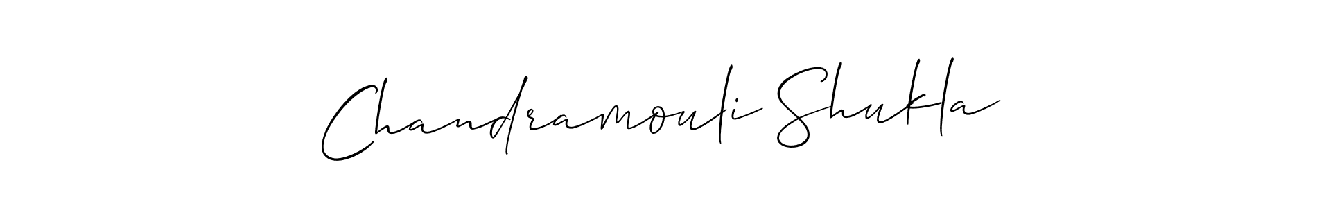 Make a beautiful signature design for name Chandramouli Shukla. With this signature (Allison_Script) style, you can create a handwritten signature for free. Chandramouli Shukla signature style 2 images and pictures png