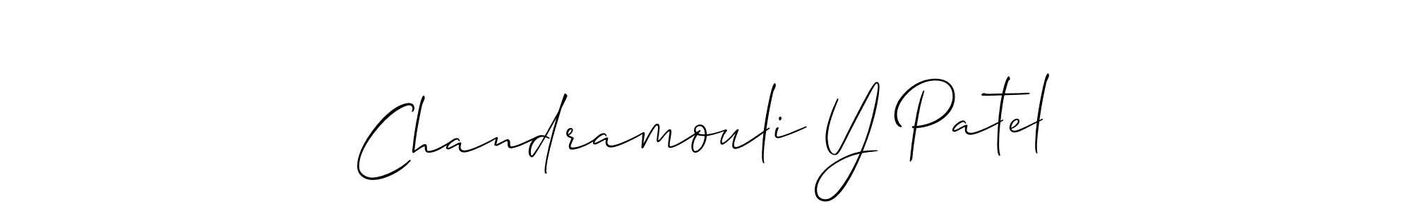 Make a beautiful signature design for name Chandramouli Y Patel. Use this online signature maker to create a handwritten signature for free. Chandramouli Y Patel signature style 2 images and pictures png