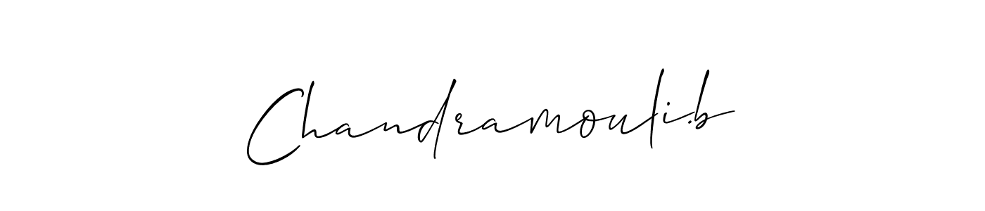 How to make Chandramouli.b signature? Allison_Script is a professional autograph style. Create handwritten signature for Chandramouli.b name. Chandramouli.b signature style 2 images and pictures png