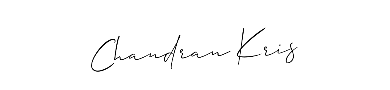 Also we have Chandran Kris name is the best signature style. Create professional handwritten signature collection using Allison_Script autograph style. Chandran Kris signature style 2 images and pictures png