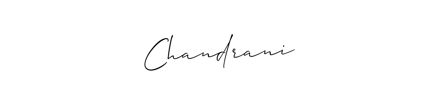 How to Draw Chandrani❤️ signature style? Allison_Script is a latest design signature styles for name Chandrani❤️. Chandrani❤️ signature style 2 images and pictures png