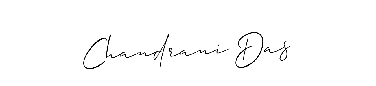 Use a signature maker to create a handwritten signature online. With this signature software, you can design (Allison_Script) your own signature for name Chandrani Das. Chandrani Das signature style 2 images and pictures png