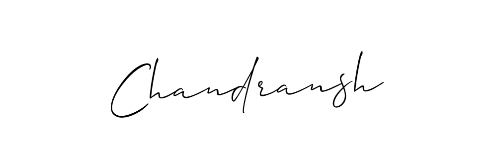 It looks lik you need a new signature style for name Chandransh. Design unique handwritten (Allison_Script) signature with our free signature maker in just a few clicks. Chandransh signature style 2 images and pictures png