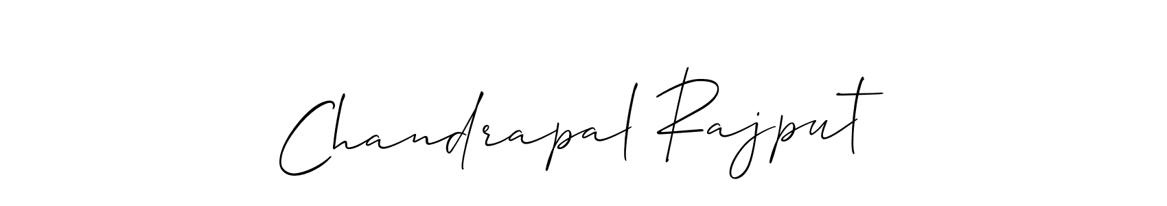 How to make Chandrapal Rajput name signature. Use Allison_Script style for creating short signs online. This is the latest handwritten sign. Chandrapal Rajput signature style 2 images and pictures png