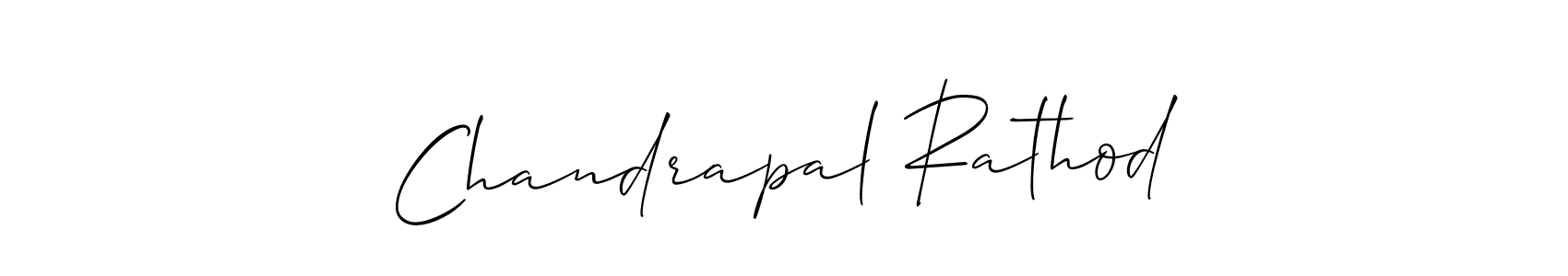 Use a signature maker to create a handwritten signature online. With this signature software, you can design (Allison_Script) your own signature for name Chandrapal Rathod. Chandrapal Rathod signature style 2 images and pictures png