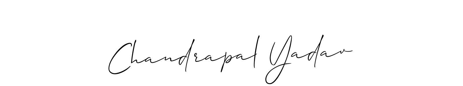 if you are searching for the best signature style for your name Chandrapal Yadav. so please give up your signature search. here we have designed multiple signature styles  using Allison_Script. Chandrapal Yadav signature style 2 images and pictures png