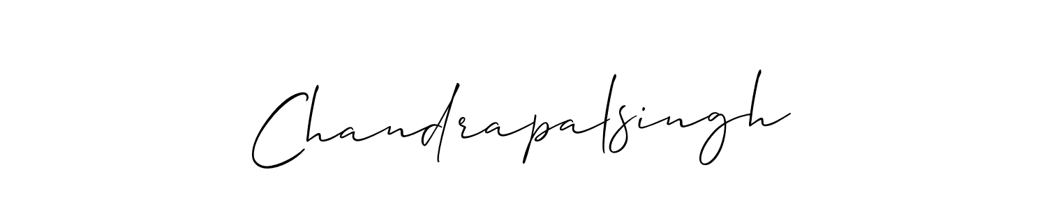 The best way (Allison_Script) to make a short signature is to pick only two or three words in your name. The name Chandrapalsingh include a total of six letters. For converting this name. Chandrapalsingh signature style 2 images and pictures png