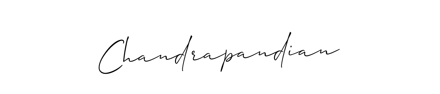 Create a beautiful signature design for name Chandrapandian. With this signature (Allison_Script) fonts, you can make a handwritten signature for free. Chandrapandian signature style 2 images and pictures png