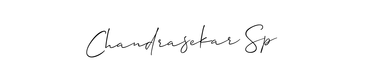 The best way (Allison_Script) to make a short signature is to pick only two or three words in your name. The name Chandrasekar Sp include a total of six letters. For converting this name. Chandrasekar Sp signature style 2 images and pictures png