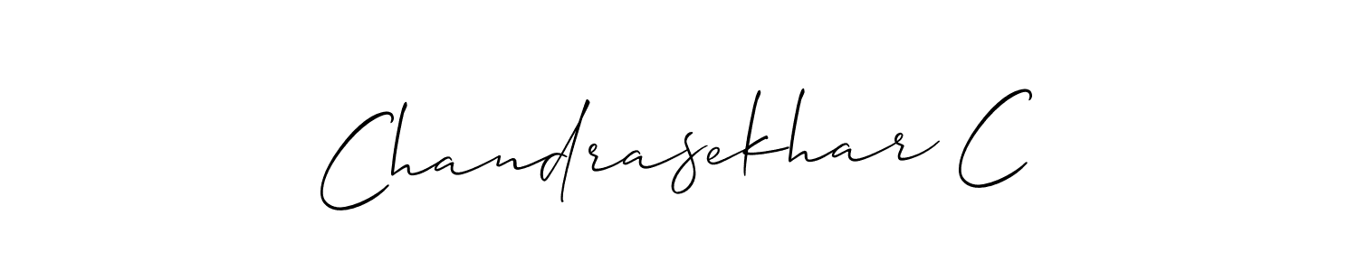 if you are searching for the best signature style for your name Chandrasekhar C. so please give up your signature search. here we have designed multiple signature styles  using Allison_Script. Chandrasekhar C signature style 2 images and pictures png