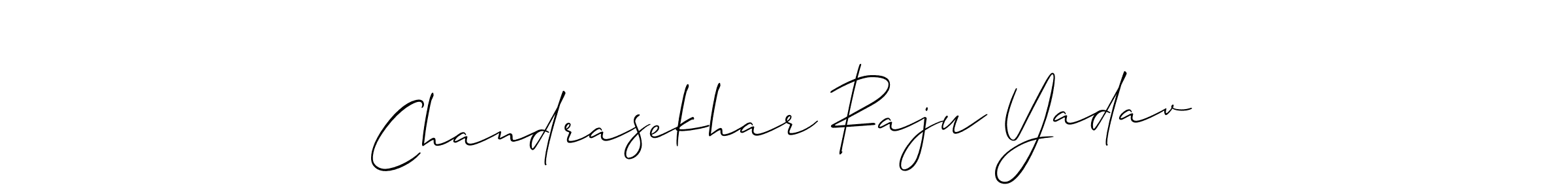 How to make Chandrasekhar Raju Yadav signature? Allison_Script is a professional autograph style. Create handwritten signature for Chandrasekhar Raju Yadav name. Chandrasekhar Raju Yadav signature style 2 images and pictures png