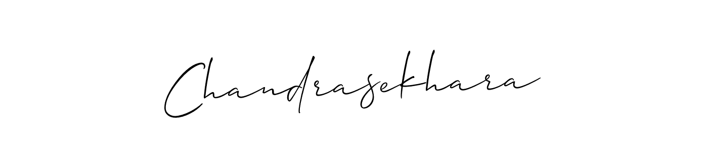 Make a beautiful signature design for name Chandrasekhara. With this signature (Allison_Script) style, you can create a handwritten signature for free. Chandrasekhara signature style 2 images and pictures png