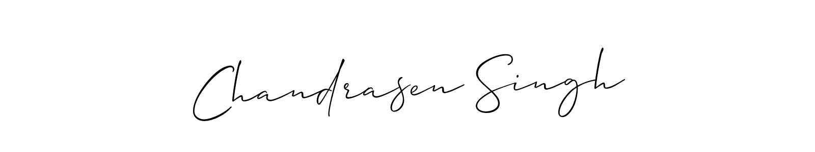 Make a short Chandrasen Singh signature style. Manage your documents anywhere anytime using Allison_Script. Create and add eSignatures, submit forms, share and send files easily. Chandrasen Singh signature style 2 images and pictures png