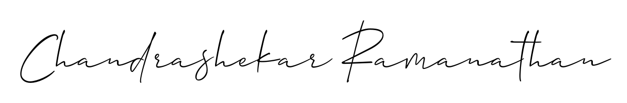 Download transparent PNG signature for name Chandrashekar Ramanathan styled with Allison_Script font. Ready to paste directly into PDF and Word agreements. Chandrashekar Ramanathan signature style 2 images and pictures png