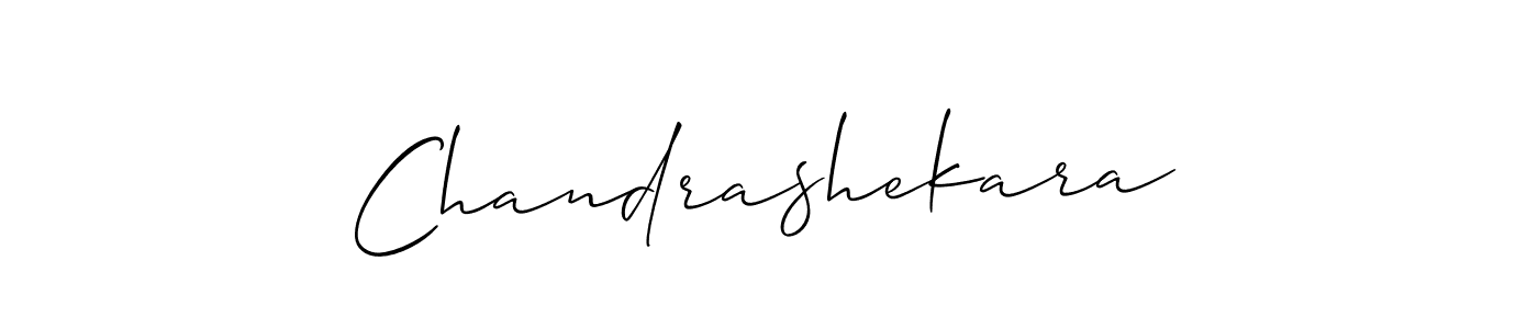 Make a beautiful signature design for name Chandrashekara. With this signature (Allison_Script) style, you can create a handwritten signature for free. Chandrashekara signature style 2 images and pictures png