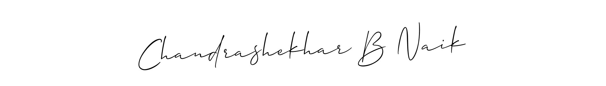 You should practise on your own different ways (Allison_Script) to write your name (Chandrashekhar B Naik) in signature. don't let someone else do it for you. Chandrashekhar B Naik signature style 2 images and pictures png