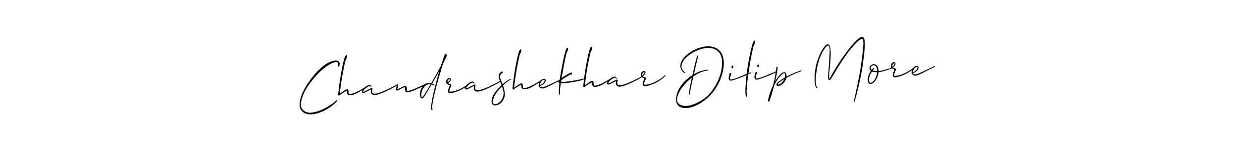 if you are searching for the best signature style for your name Chandrashekhar Dilip More. so please give up your signature search. here we have designed multiple signature styles  using Allison_Script. Chandrashekhar Dilip More signature style 2 images and pictures png