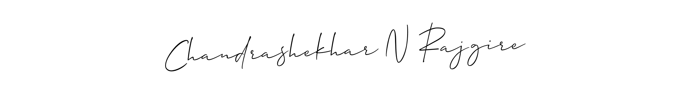 Design your own signature with our free online signature maker. With this signature software, you can create a handwritten (Allison_Script) signature for name Chandrashekhar N Rajgire. Chandrashekhar N Rajgire signature style 2 images and pictures png