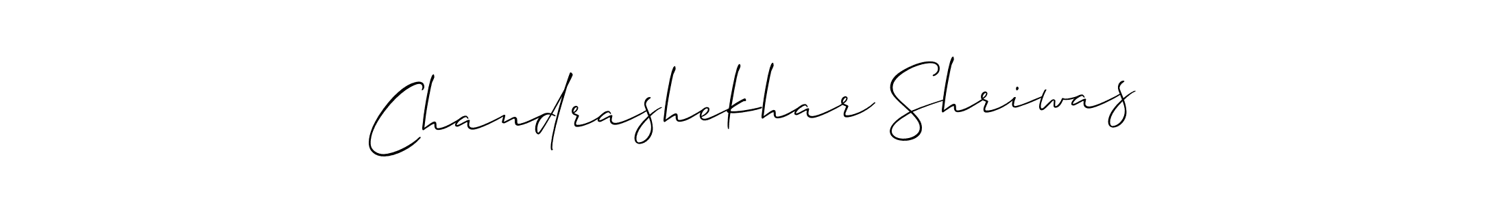 Make a beautiful signature design for name Chandrashekhar Shriwas. With this signature (Allison_Script) style, you can create a handwritten signature for free. Chandrashekhar Shriwas signature style 2 images and pictures png