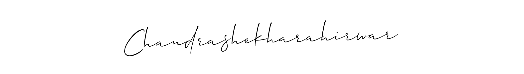 Make a beautiful signature design for name Chandrashekharahirwar. With this signature (Allison_Script) style, you can create a handwritten signature for free. Chandrashekharahirwar signature style 2 images and pictures png