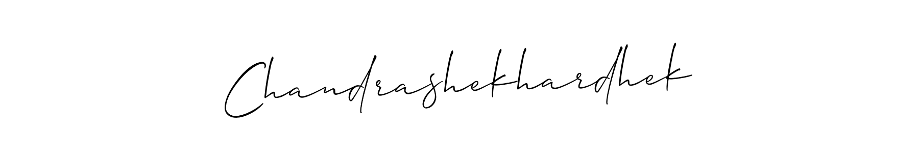 How to make Chandrashekhardhek name signature. Use Allison_Script style for creating short signs online. This is the latest handwritten sign. Chandrashekhardhek signature style 2 images and pictures png