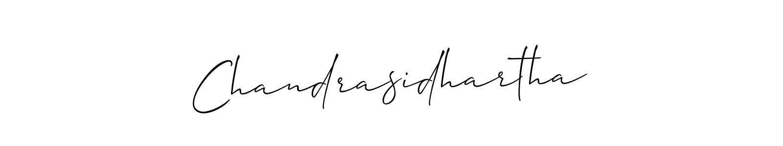 Make a beautiful signature design for name Chandrasidhartha. With this signature (Allison_Script) style, you can create a handwritten signature for free. Chandrasidhartha signature style 2 images and pictures png