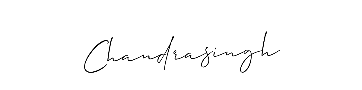 How to make Chandrasingh signature? Allison_Script is a professional autograph style. Create handwritten signature for Chandrasingh name. Chandrasingh signature style 2 images and pictures png