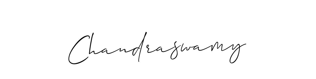 You should practise on your own different ways (Allison_Script) to write your name (Chandraswamy) in signature. don't let someone else do it for you. Chandraswamy signature style 2 images and pictures png