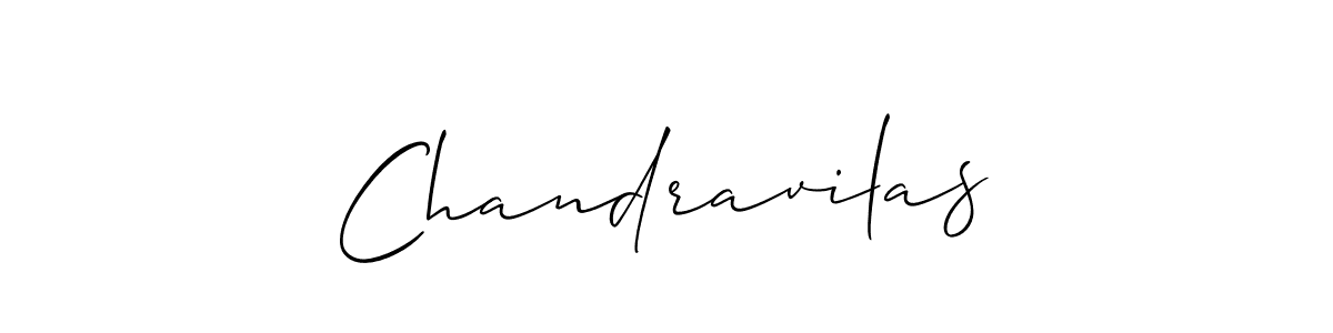 It looks lik you need a new signature style for name Chandravilas. Design unique handwritten (Allison_Script) signature with our free signature maker in just a few clicks. Chandravilas signature style 2 images and pictures png