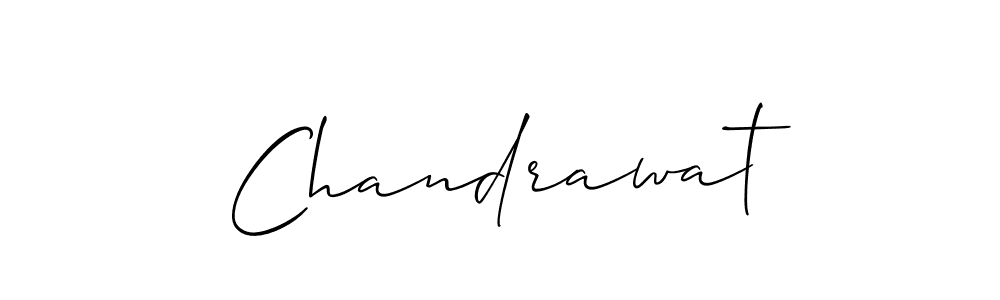 Also we have Chandrawat name is the best signature style. Create professional handwritten signature collection using Allison_Script autograph style. Chandrawat signature style 2 images and pictures png
