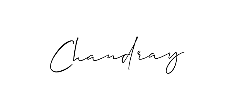 How to make Chandray name signature. Use Allison_Script style for creating short signs online. This is the latest handwritten sign. Chandray signature style 2 images and pictures png