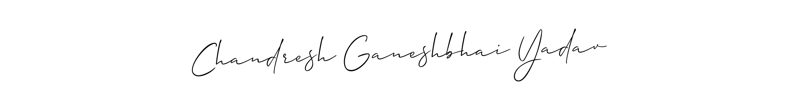 This is the best signature style for the Chandresh Ganeshbhai Yadav name. Also you like these signature font (Allison_Script). Mix name signature. Chandresh Ganeshbhai Yadav signature style 2 images and pictures png