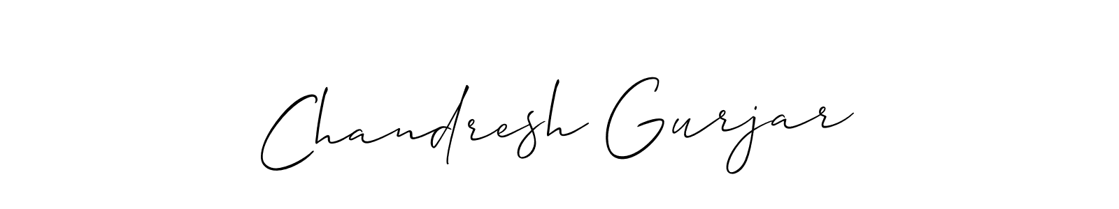 This is the best signature style for the Chandresh Gurjar name. Also you like these signature font (Allison_Script). Mix name signature. Chandresh Gurjar signature style 2 images and pictures png